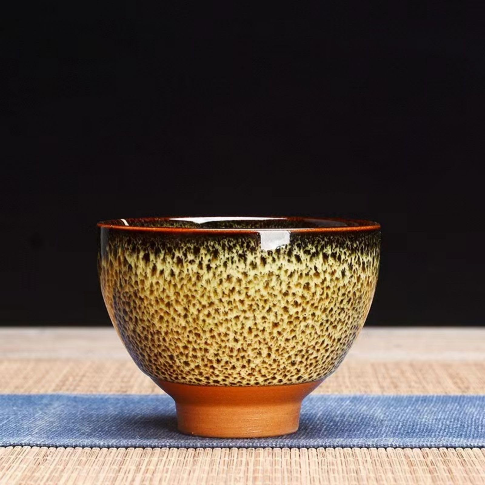 6 Stück Keramik Trinkgeschirr Teegeschirr Chinesisches Kung Fu Tee Set Teetasse Sake Cups 50ml Master Cup Kleine Teeschalen Dekor Geschenk