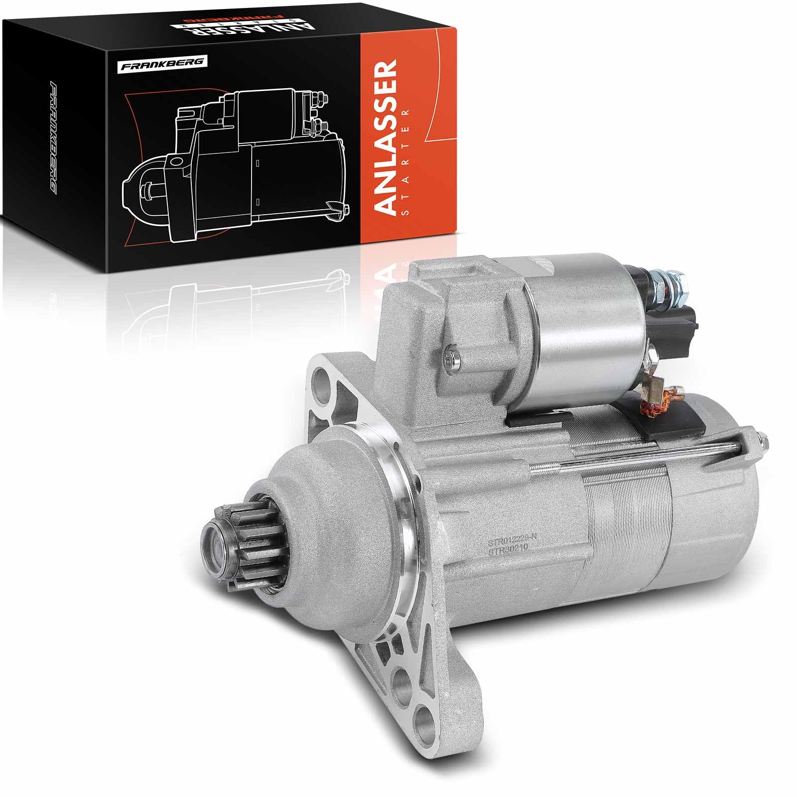 Frankberg Anlasser Starter Anlasser Auto 2 KW/12 V/12 Zähnezahl Kompatibel mit Golf VI 5K1 Golf VI Variant AJ5 Golf Plus 521 5M1 Replace# 30210,02Z911023M