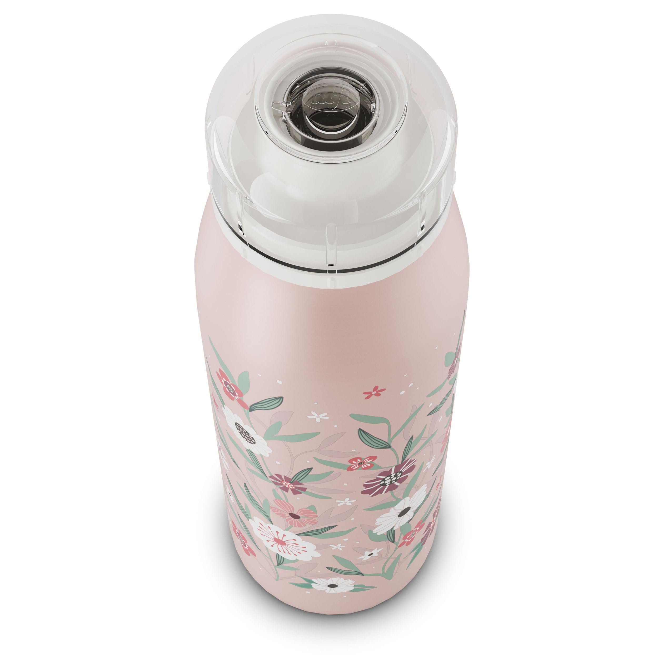 alfi Kids ISO Bottle 500 ml, roze pastel, geïsoleerde drinkfles voor kinderen, roestvrij staal, absoluut dicht met draaisluiting, houdt 12 uur warm, 24 uur koud, drinkfles voor koolzuur, BPA-vrij