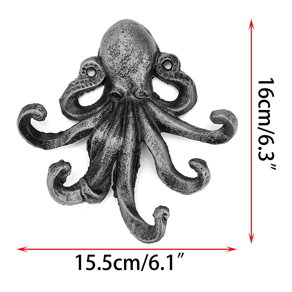 Octopus Keys Hook, Cast Etal Hanger For Coat, Hand Towel, Bathrobe, Jacket, Kitchen & Balcony. At ₹ 50/piece