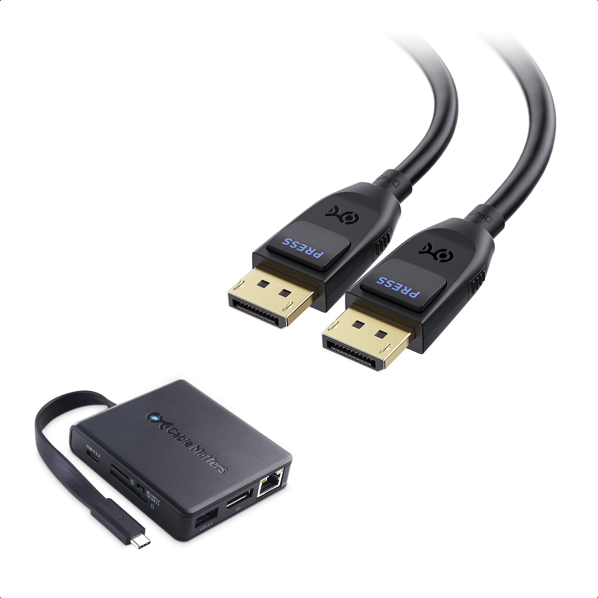 Amazon.com: Cable Matters 8-in-1 USB C Hub DisplayPort 1.4, 4K