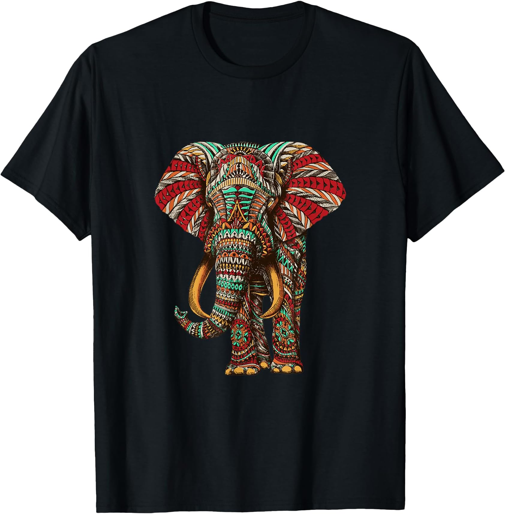 Henna Stylish Artistic Save The Elephants | Wildlife T-Shirt