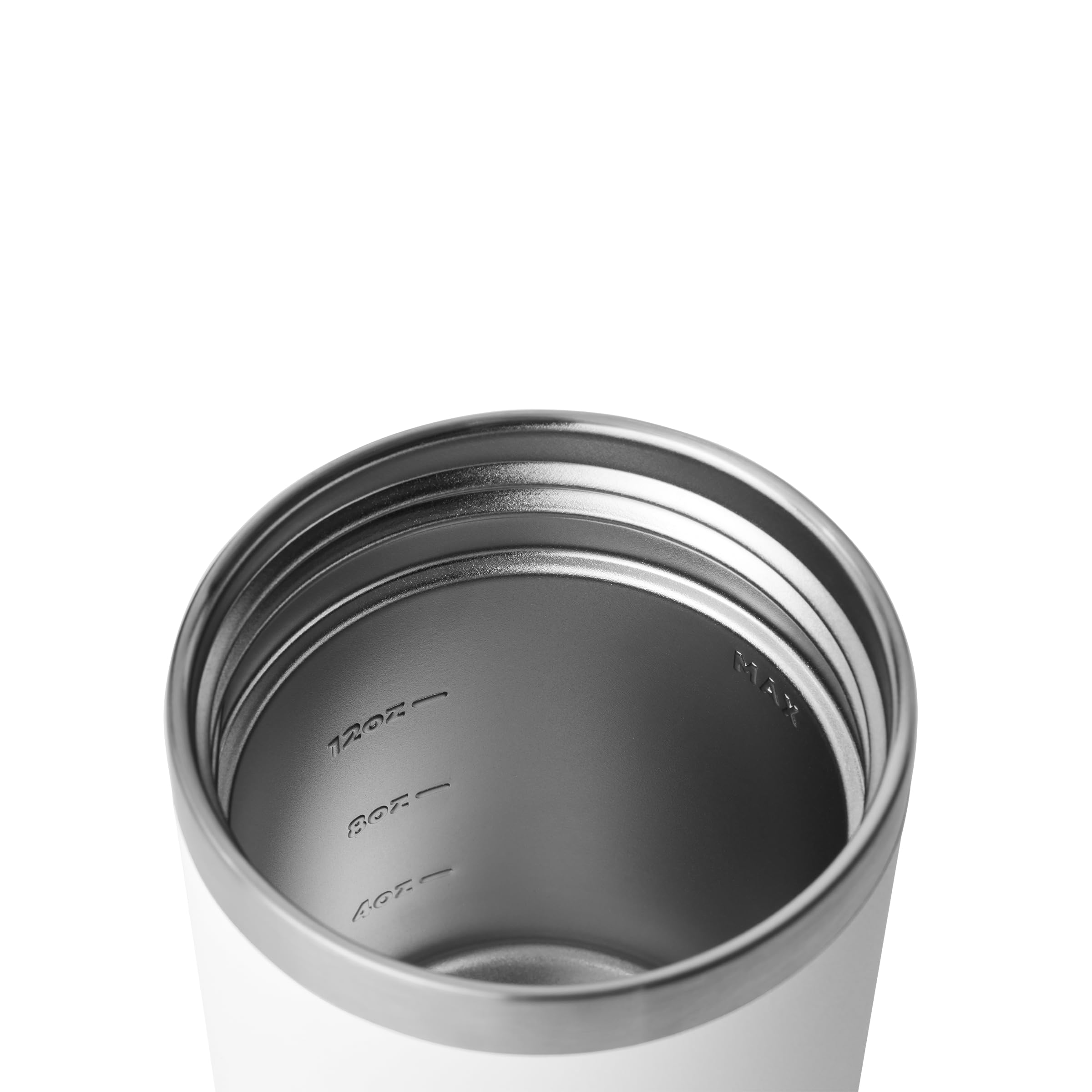 YETI Rambler - Barattolo per alimenti, isolamento sottovuoto, in acciaio inox, con coperchio MagVent a tenuta stagna, bianco, 473 ml