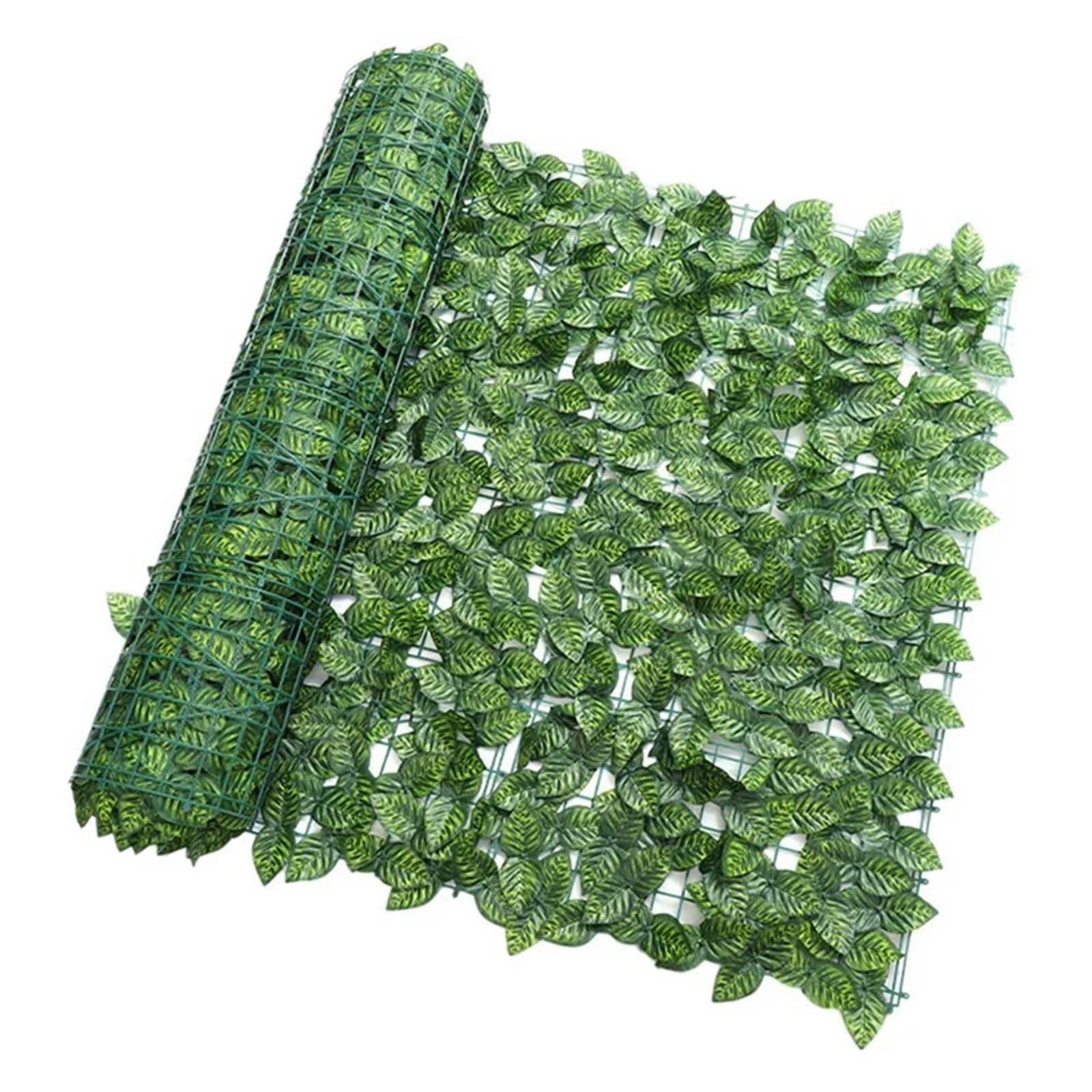 Brise vue fleurs artificielles pour clôture de jardin et décoration murale extérieure