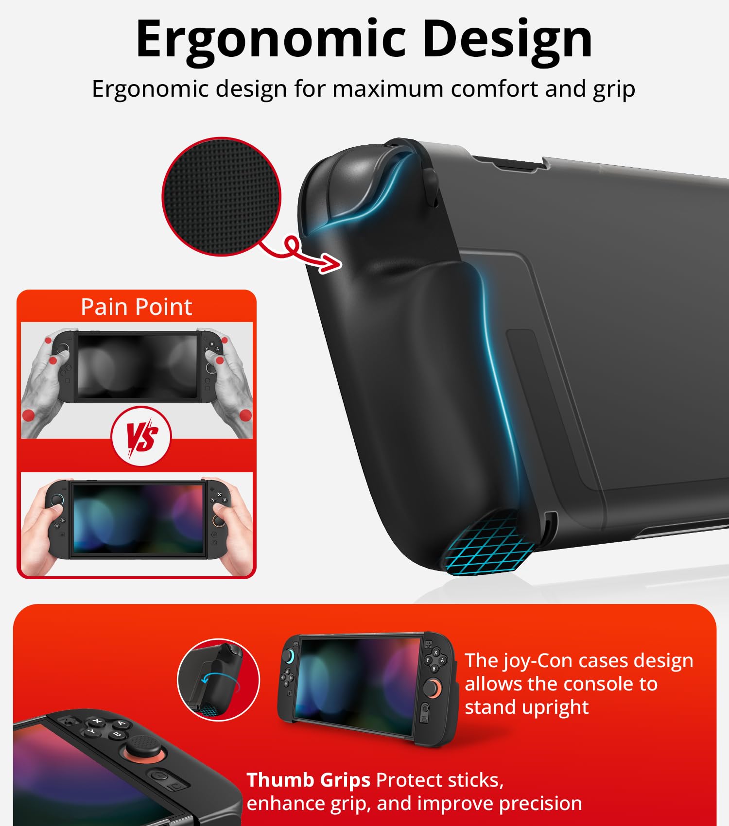 iVoler 22 in 1 Kit di Accessori per Nintendo Switch 2 - Include Custodia per Trasporto, Controller Charging Dock, Cover Protettiva, Pellicole Protettive, Volanti, Impugnature, Supporto, ecc - Nero