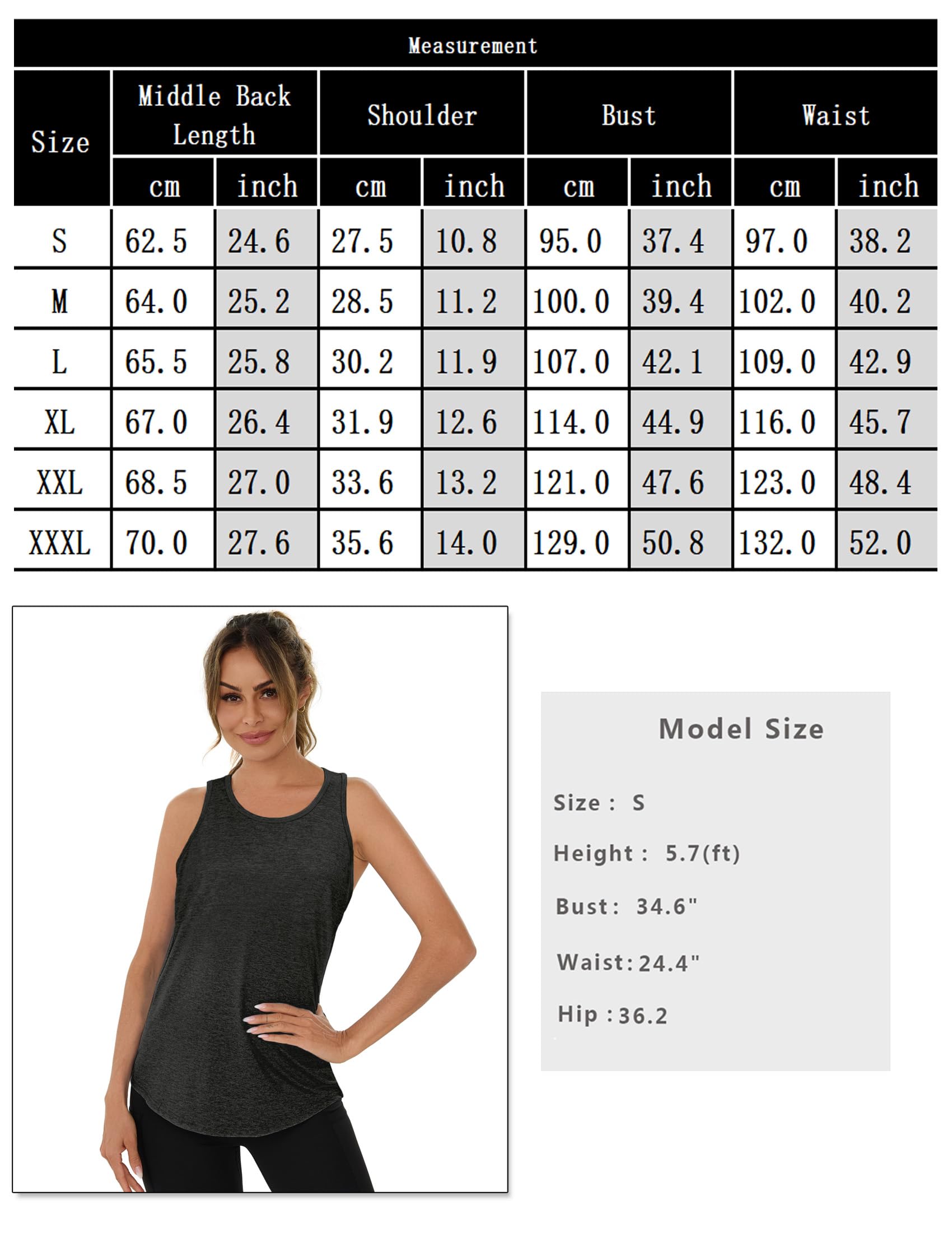 Débardeur de Sport Femme sans Manches Running Fitness Tank Top Léger Dos en Maille Tee Shirt Col Rond Yoga Shirt pour Femme S-3XL