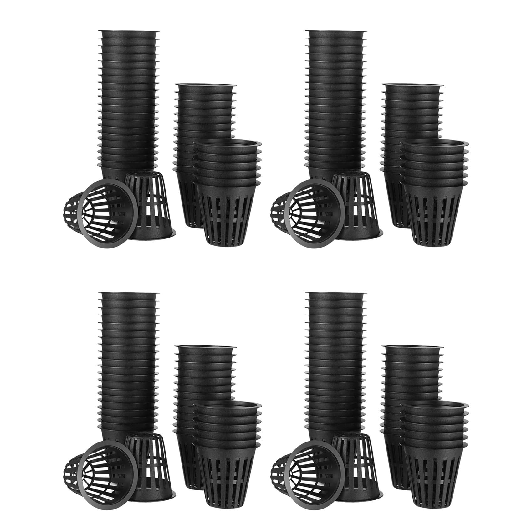 Jnchdghwa 240 Pack 2 Inch Net Cups Slotted Mesh Wide Lip Filter Plant Net Pot Bucket Basket for Hydroponics