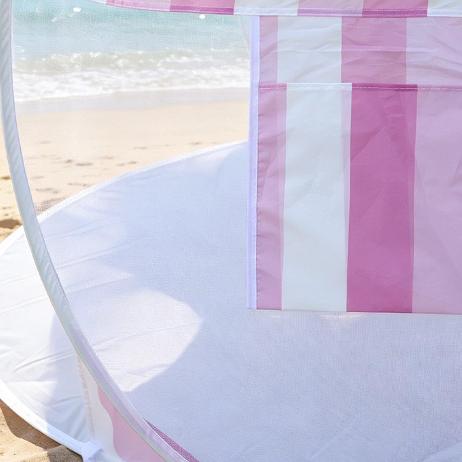 Tenda da spiaggia, protezione UV per 2-3 persone, con borsa pieghevole portatile, tenda da spiaggia facile da montare, per parco prato, uscite da giardino, campeggio, pic-nic, viaggi