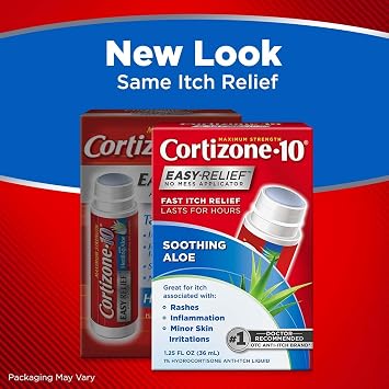 CHATTEM Cortizone-10 Easy Relief Applicator Anti-Itch Liquid 1.25 oz
