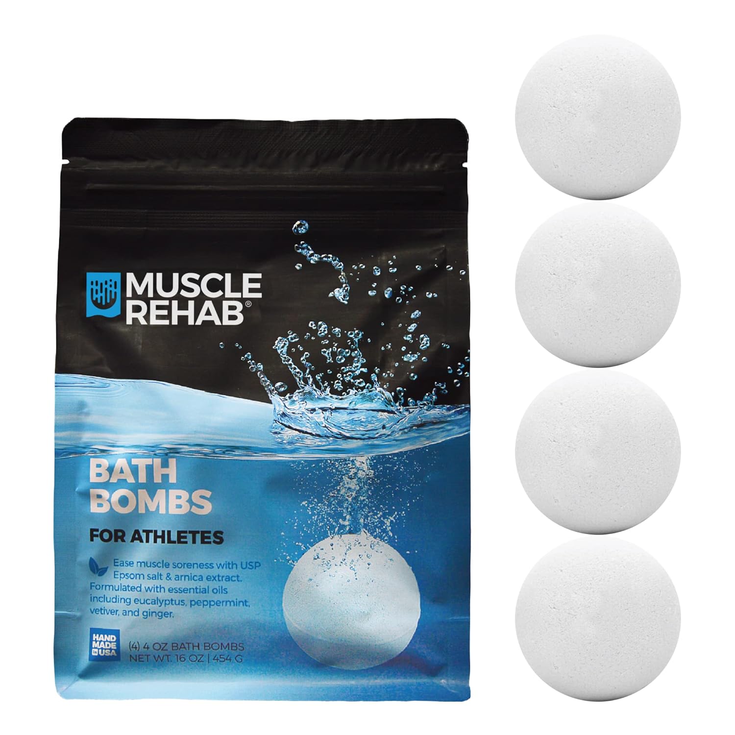 Natural Epsom Salt Bath Bombs MuscleRecovery Bath Soak