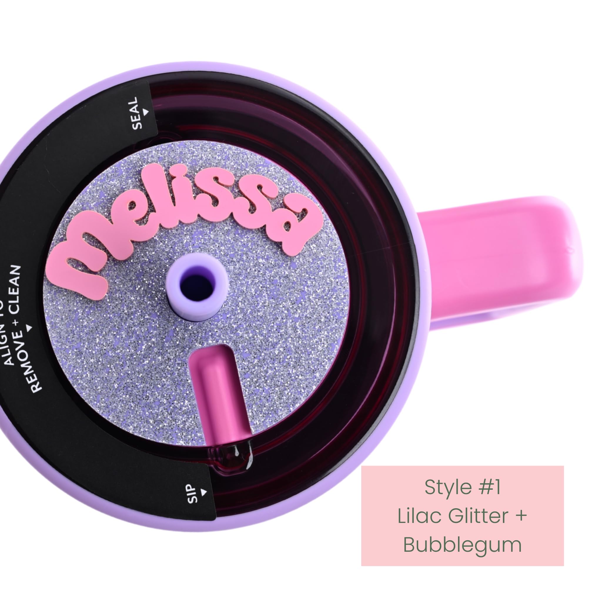 SOUTHERN SUPPLY Topper Tags Cotton Candy Perfect Pairs | Compatible with Brumate Tumblers | Personalized Name Plate | Tumbler Accessories