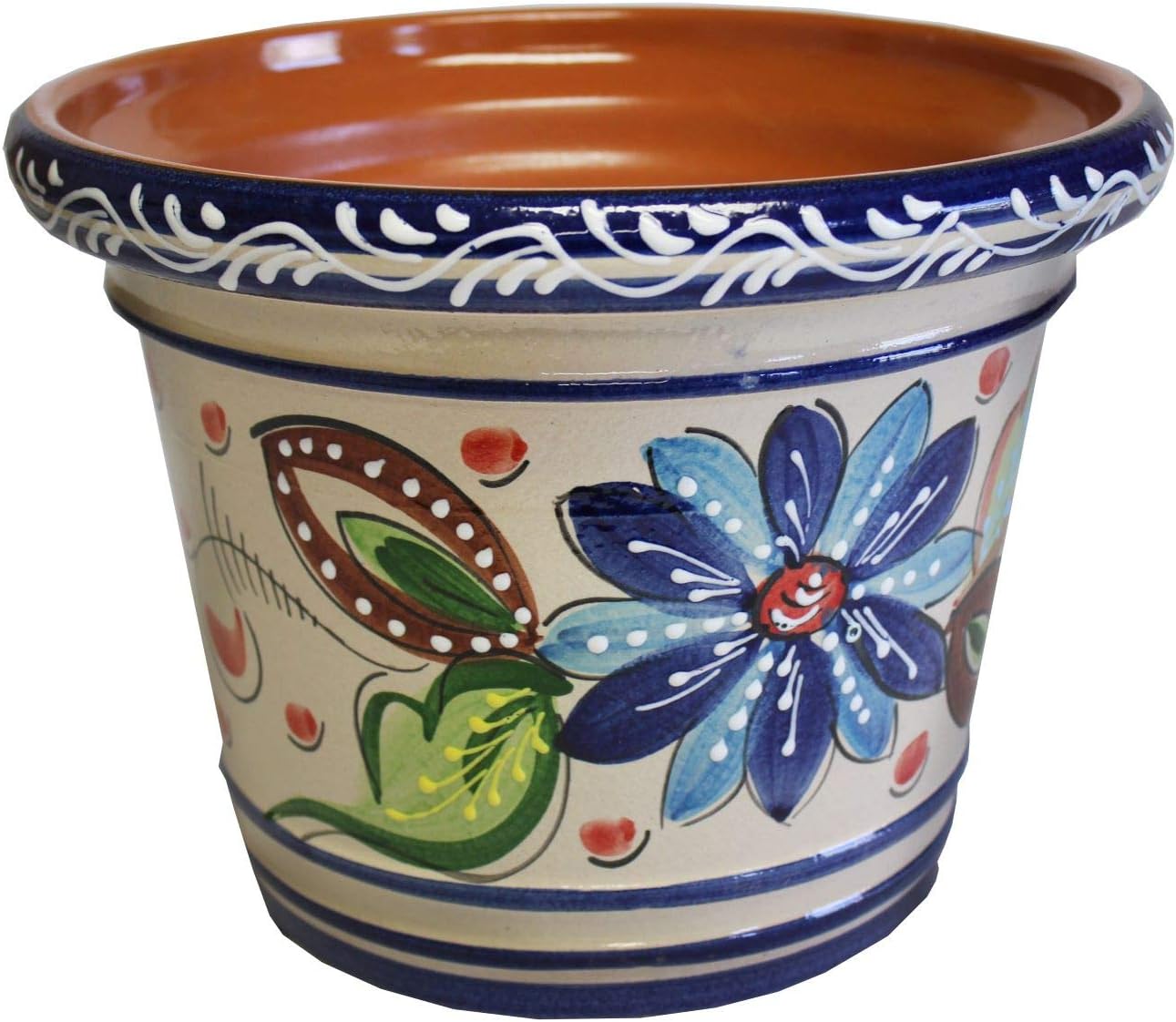 Spanish Flower Pot, Planter, Garden 17.75"Dia x 13.75"h Palmera Patio, Lawn & Garden