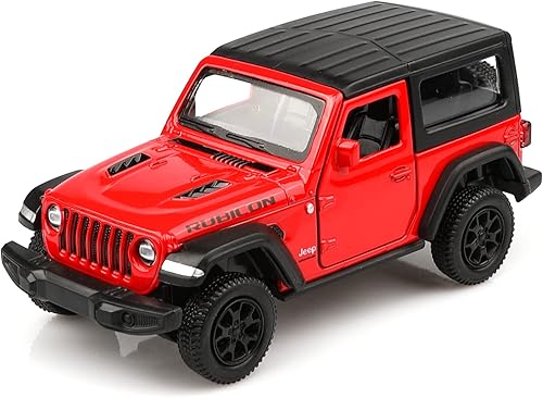 TOKAXI Modelos de auto fundido a presión Wrangler Rubicon a escala 136, vehículos de juguete con tracción trasera, regalos de autos para niños y