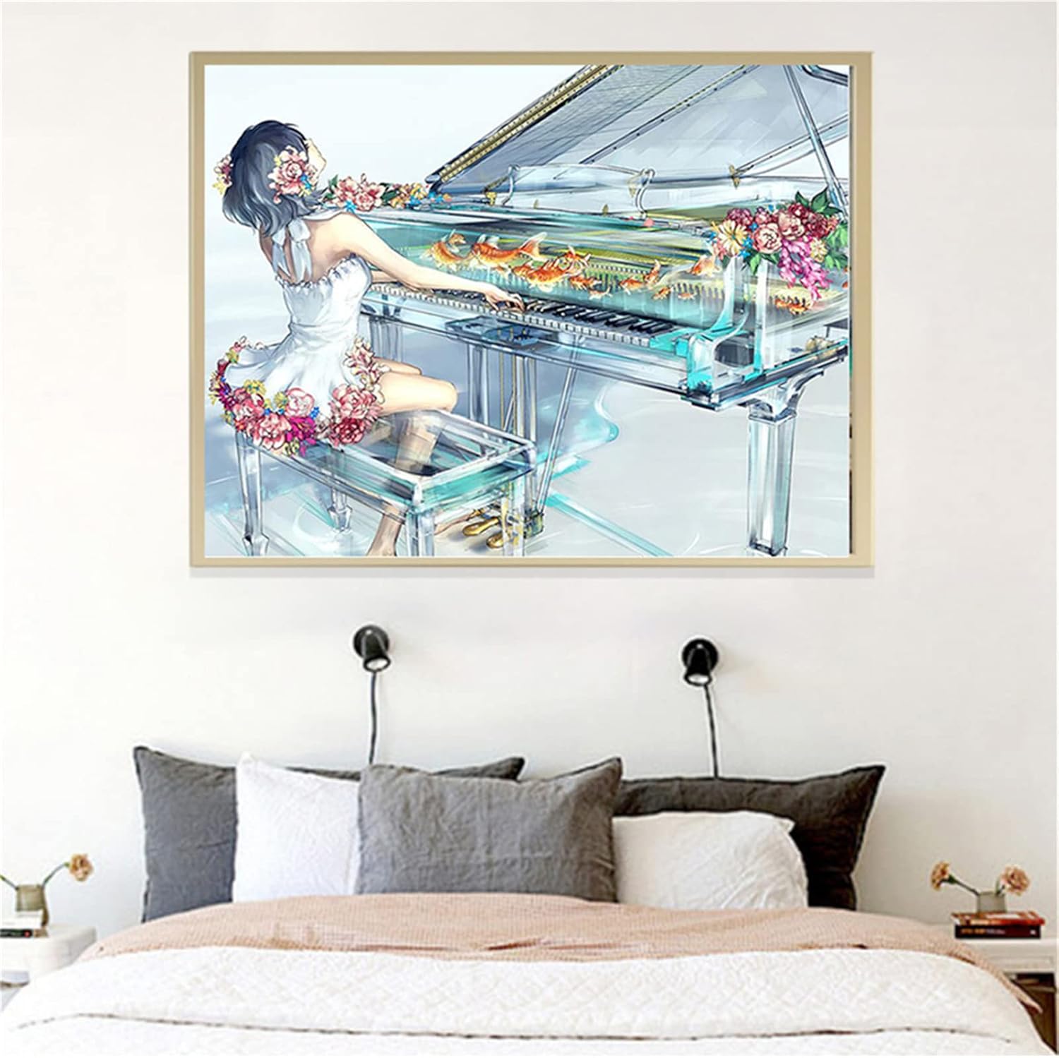 72 Off ナンバーキットによる子供のためのダイヤモンドアート ピアノの風景60x90cm 24x36inhダイヤモンド絵画クロスステッチdiy5dフルラウンドドリルラインストーン刺繡写真家の壁の装飾のためのアートクラフトギフトe 2406 Rachelbaptista Com Br