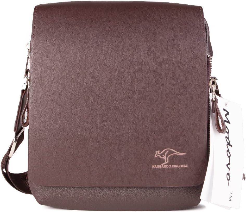 Modovo Men's Genuine Leather/PU Authentic kangaroo kingdom Shoulder Bag Messenger