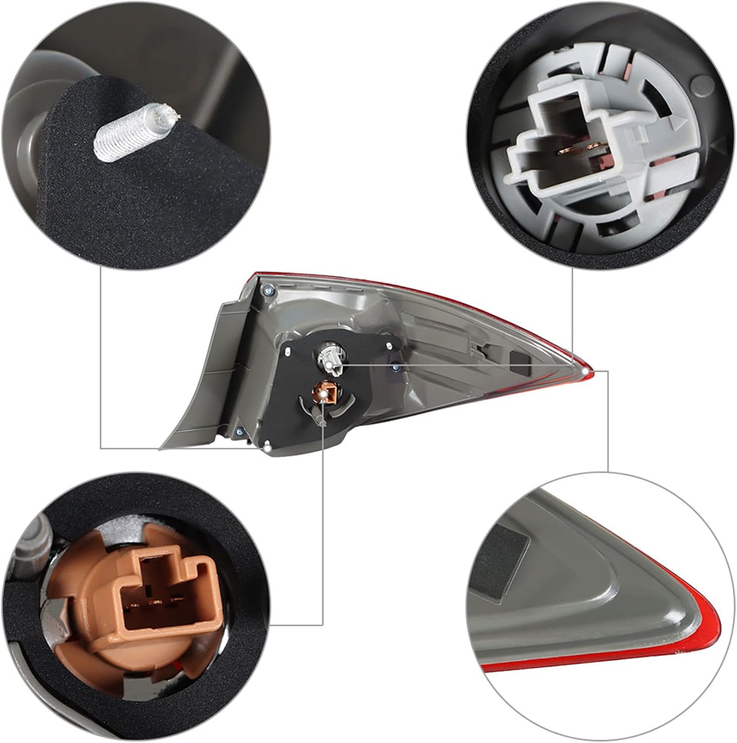 Rear Left Tail Light Assembly Replacement for Corolla 2017-2019 Brake Lamp 8156002B00 TO2804130