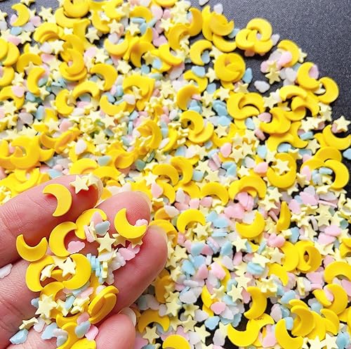 Miniatura 3 de EHOPE Gránulos falsos de resina de 1.76 oz (50 g), chispas de caramelo falso, gránulos de arcilla de polímero, rebanadas de arcilla polimérica para