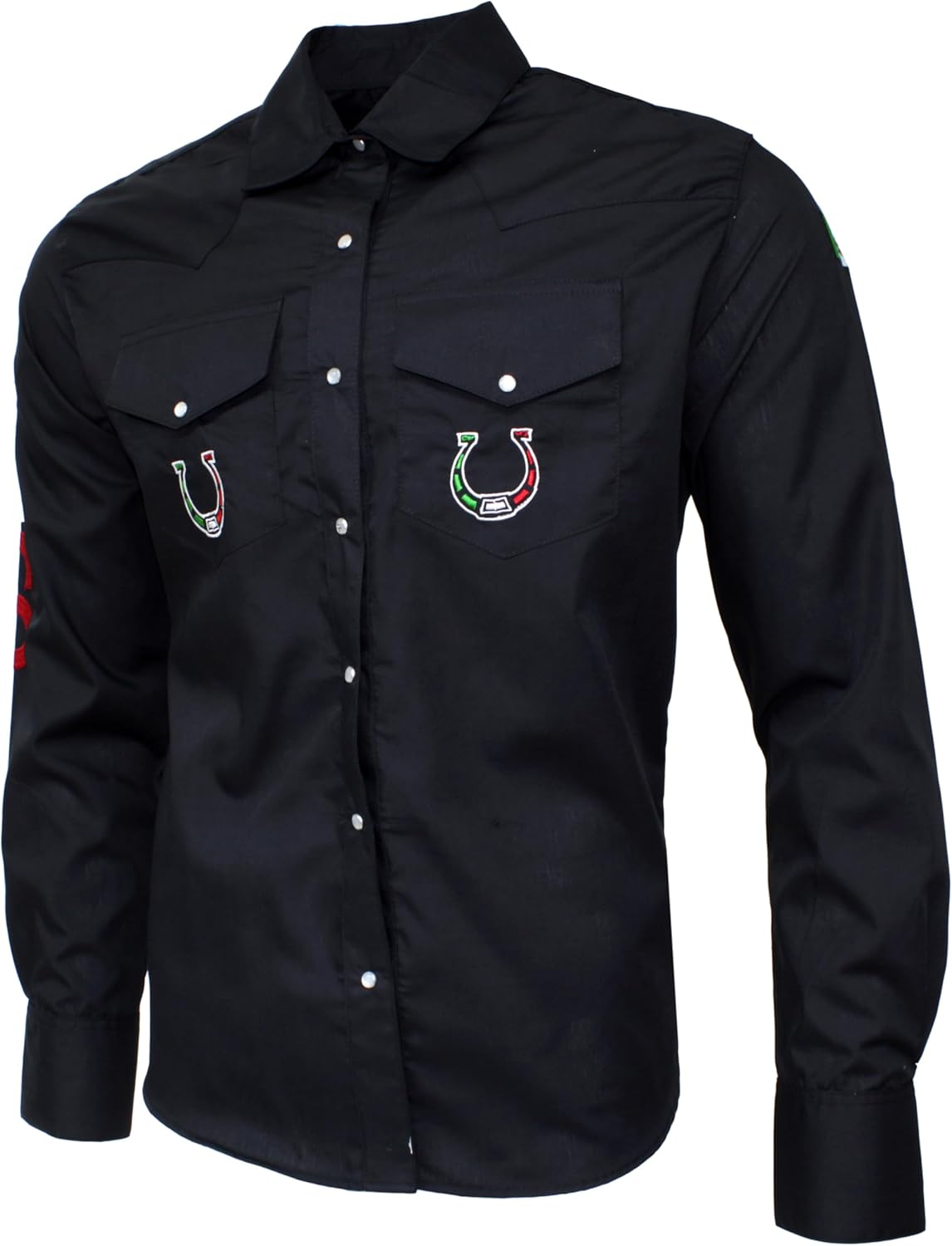 Men's El Señor de Los Cielos Western Cowboy Shirt L/S Design Mexico Horseshoe