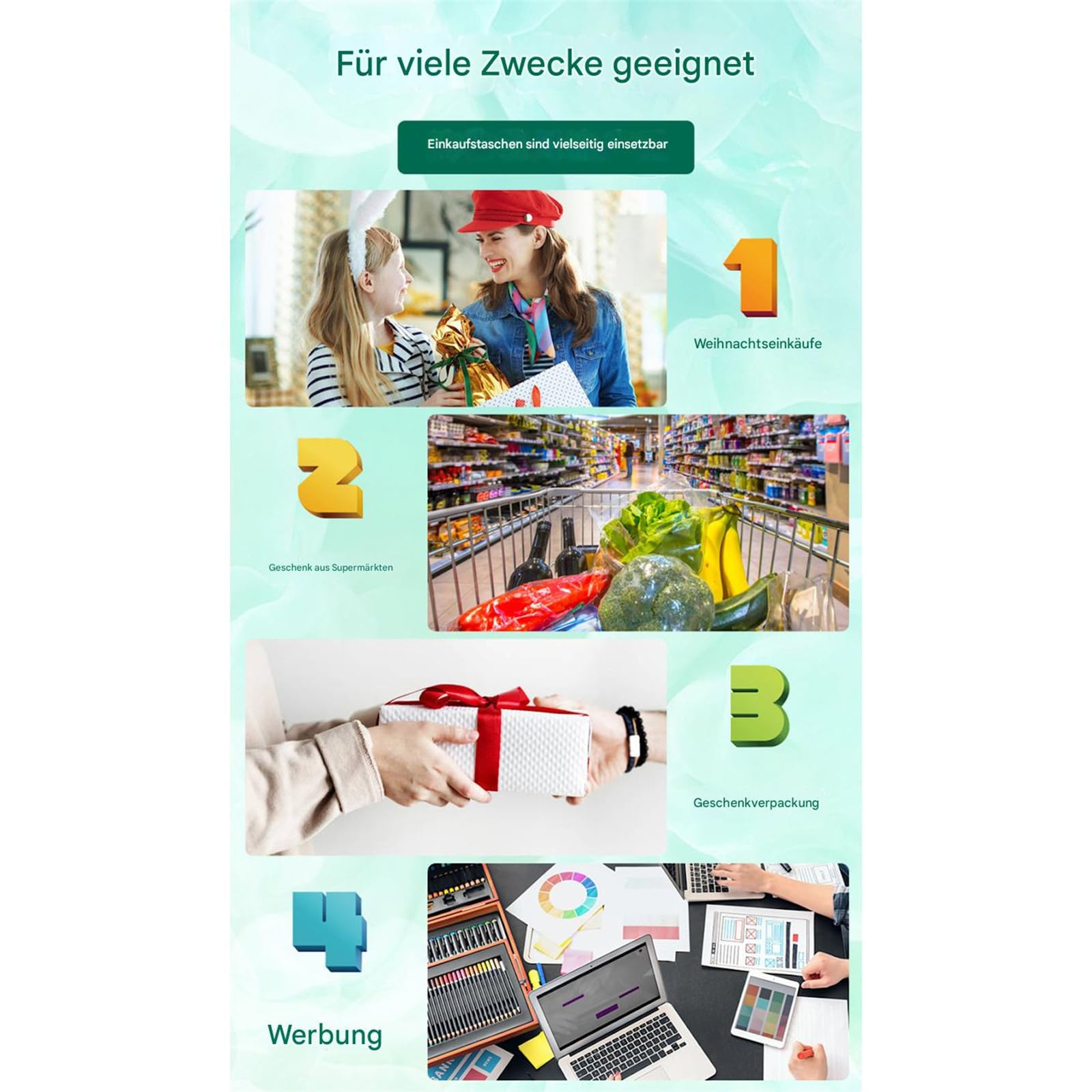 Torebki wielkanocne do napełniania, 100 sztuk, 22 x 23 x 11 cm, torebki wielkanocne, torebki na prezenty wielkanocne, torebki na prezenty, na Wielkanoc, koszyk wielkanocny (E)