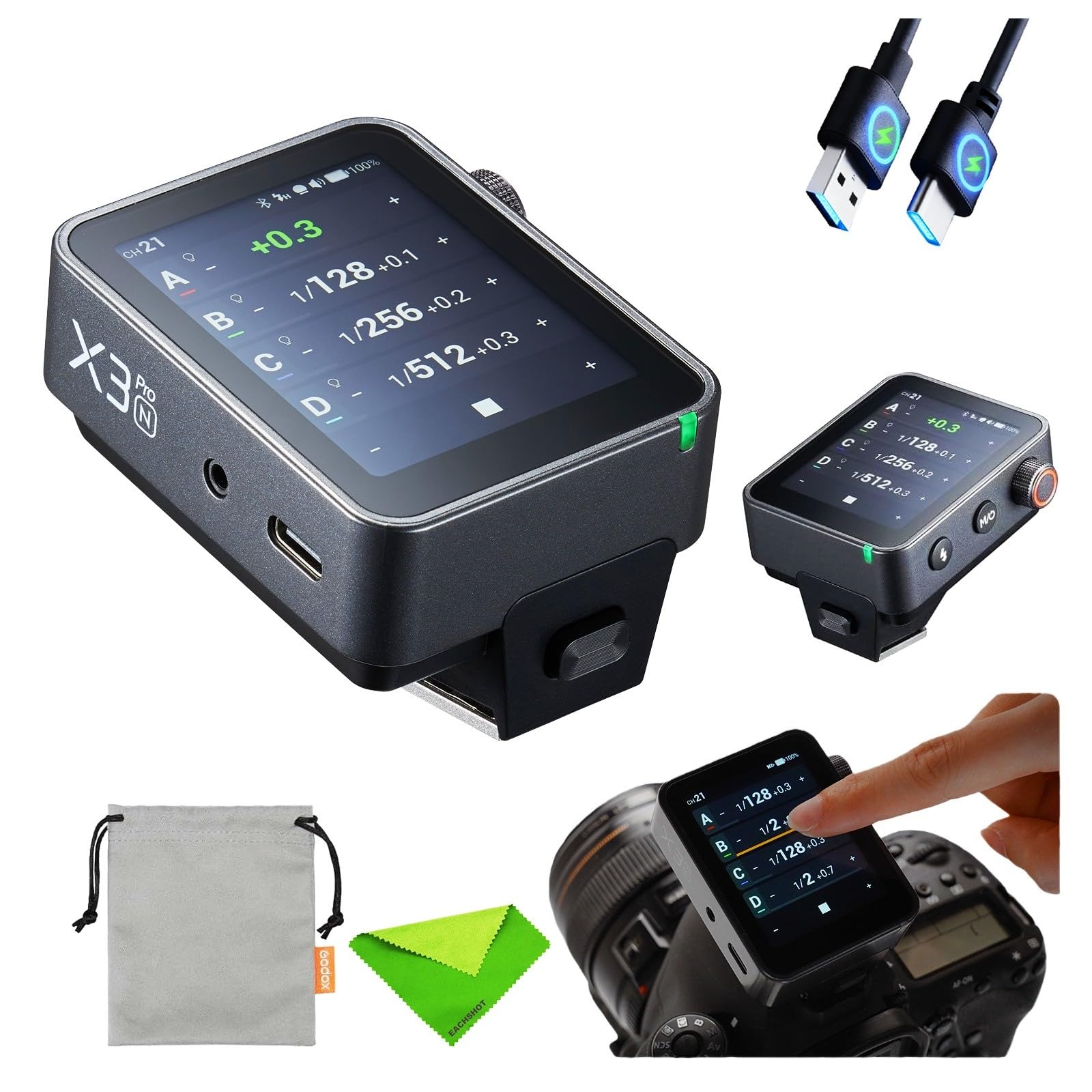 Amazon.co.jp: Godox X3pro N for Nikon LCD タッチスクリーン TTL