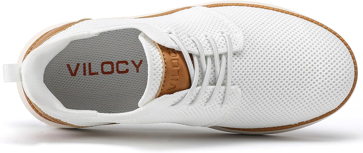 VILOCY Boy's Slip On Casual Dress Sneaker Hands Free Fashion Shoes Comfortable Oxfords Mesh Tennis Breathable School Uniform Formal Church Shoes(Little Kid/Big Kid) - Image 5