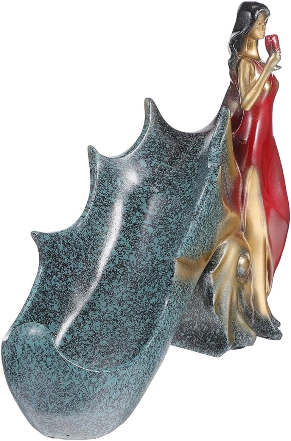 ABOOFAN Stylish Wine Rack Ornaments Resin Craft Wine Bottle Storage Decor Ideal for Home Liquor Rack