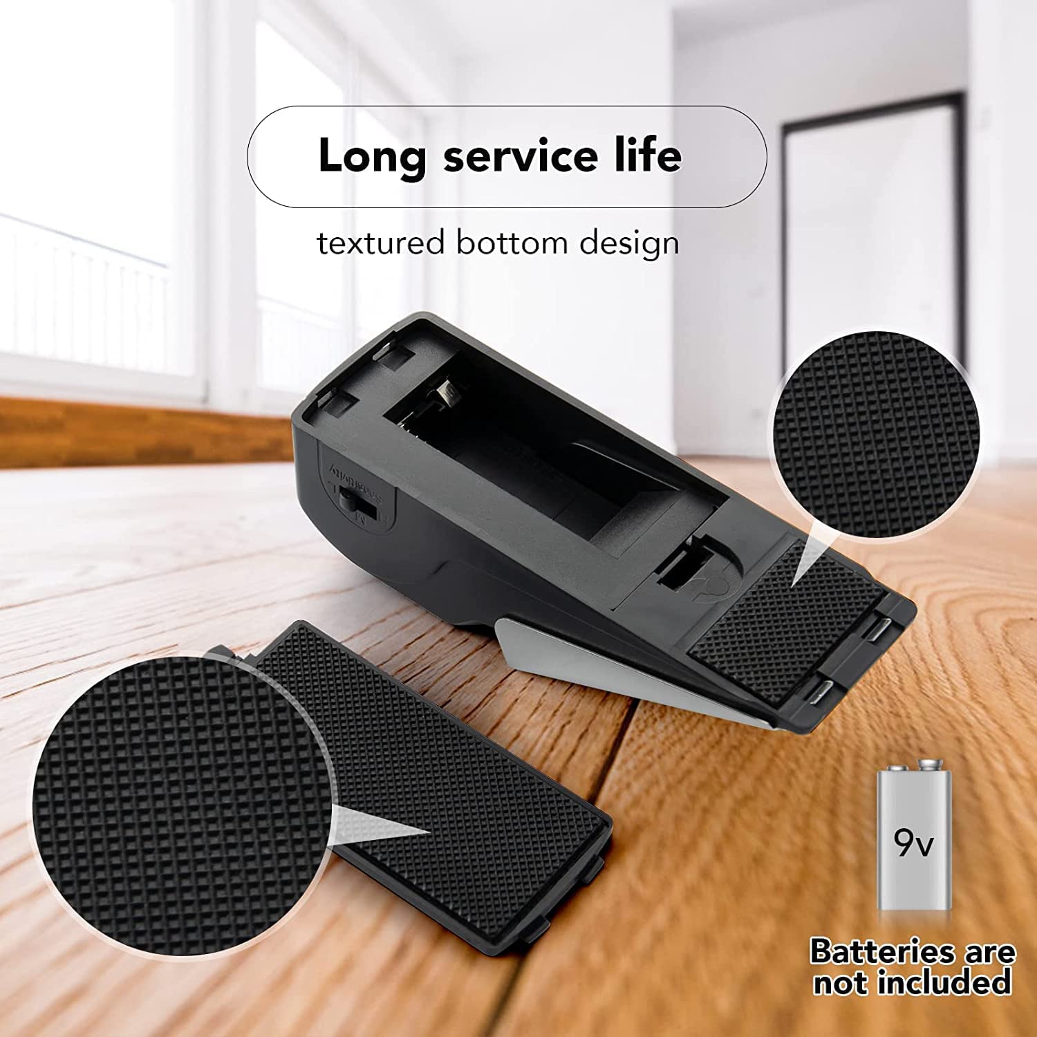 Nikrim™ Door Stopper, Door Stop Alarm, Security Wedge Door Stopper, Portable Door Jammer with 120DB Siren Alarm Devices for Home Travel Apartment Dorm Office Safety Tools 2