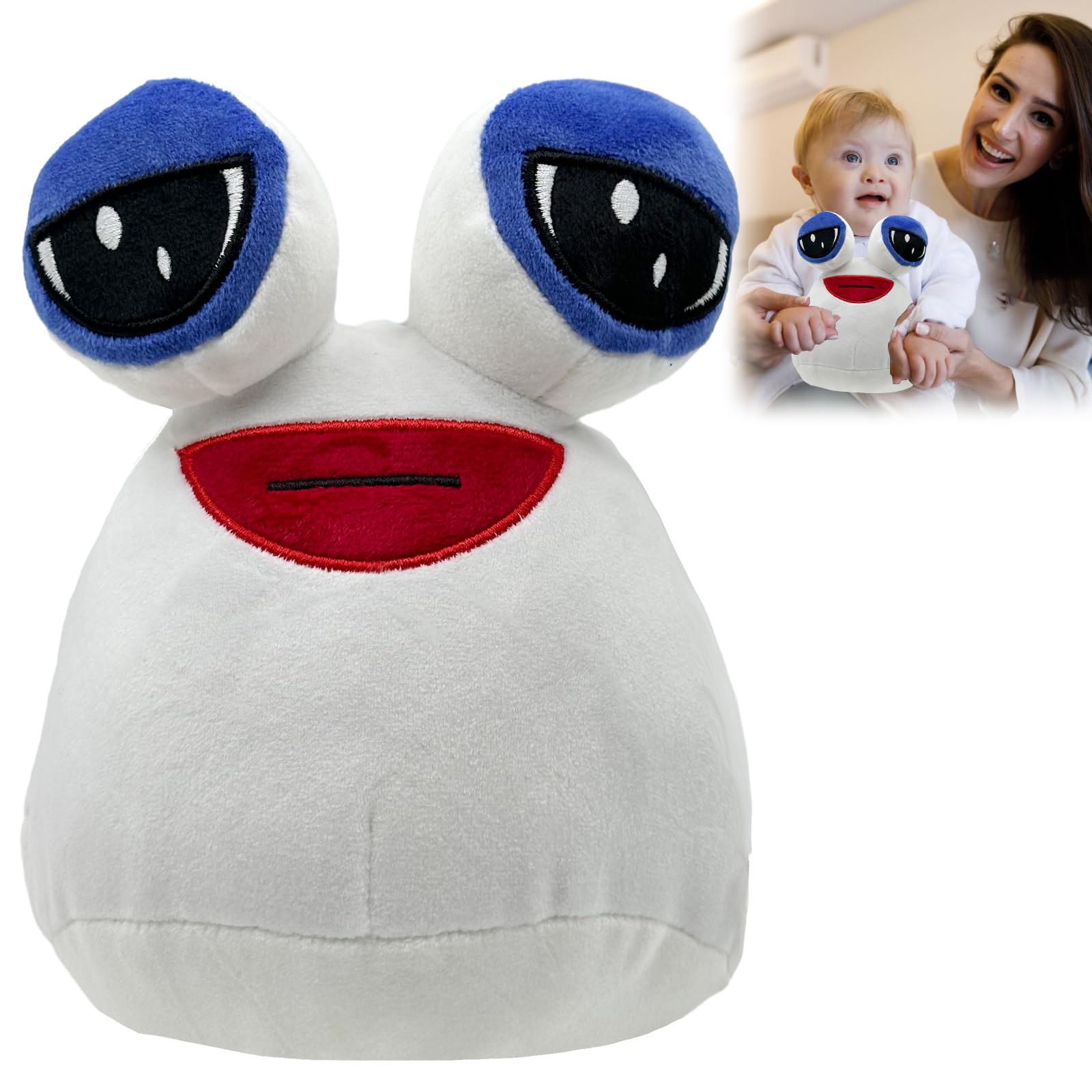 Alien Pou Juguete de Peluche,22cm Alien Pou Peluche Juguete,Alien Pou,Peluche Alien Pou,Animal Pou Doll,Adecuado para regalos de cumpleaños de niños y niñas, peluche de pou decoración del hogar (C)