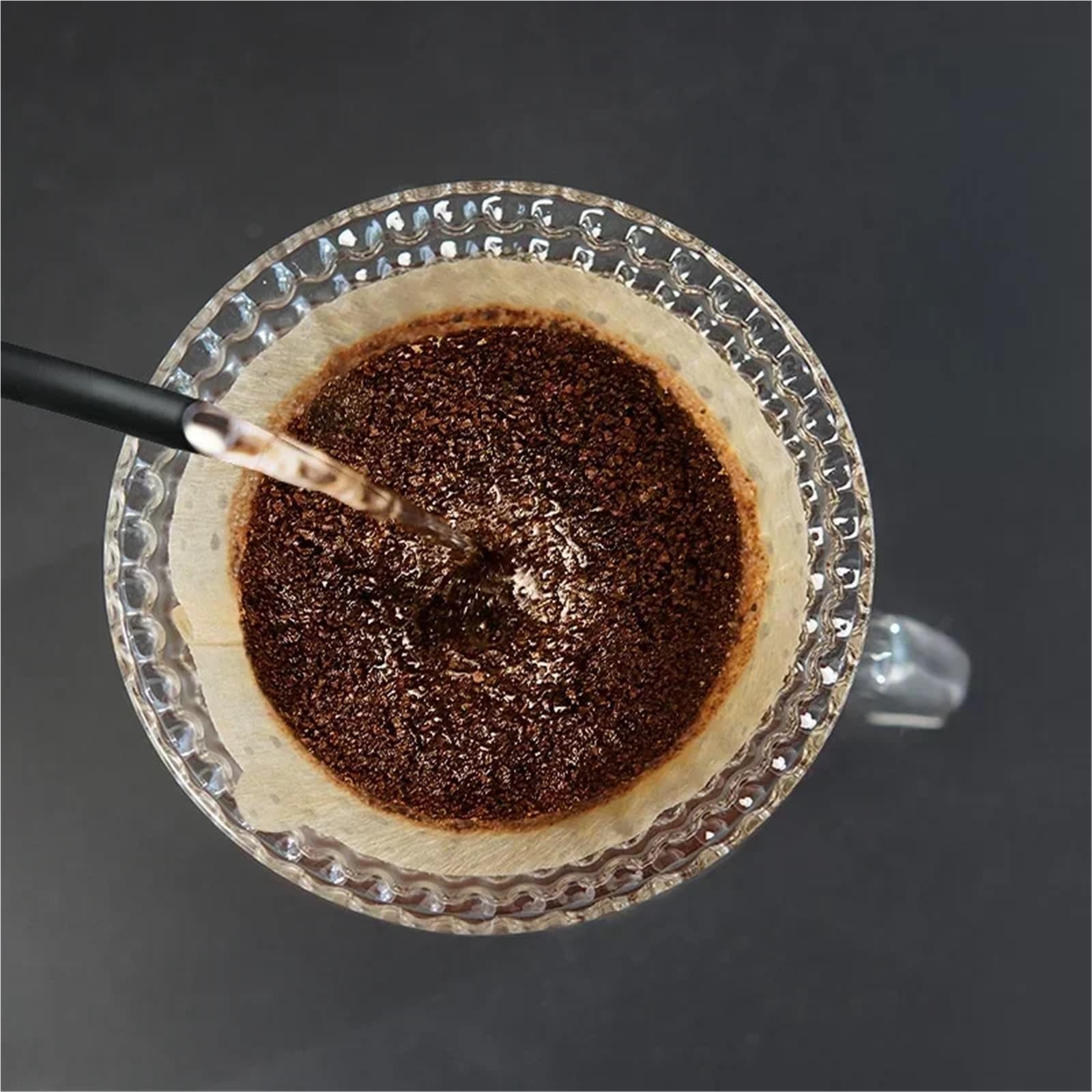 300 Stück Kaffeefilterpapier, handgebrühter Kaffee, spezieller konischer Holzzellstoff, tragbar, ausziehbar, Tropffilterpapier, Haushalts-Café-Werkzeuge Für Haushalt Wohnen(Brown 2-4Cups)