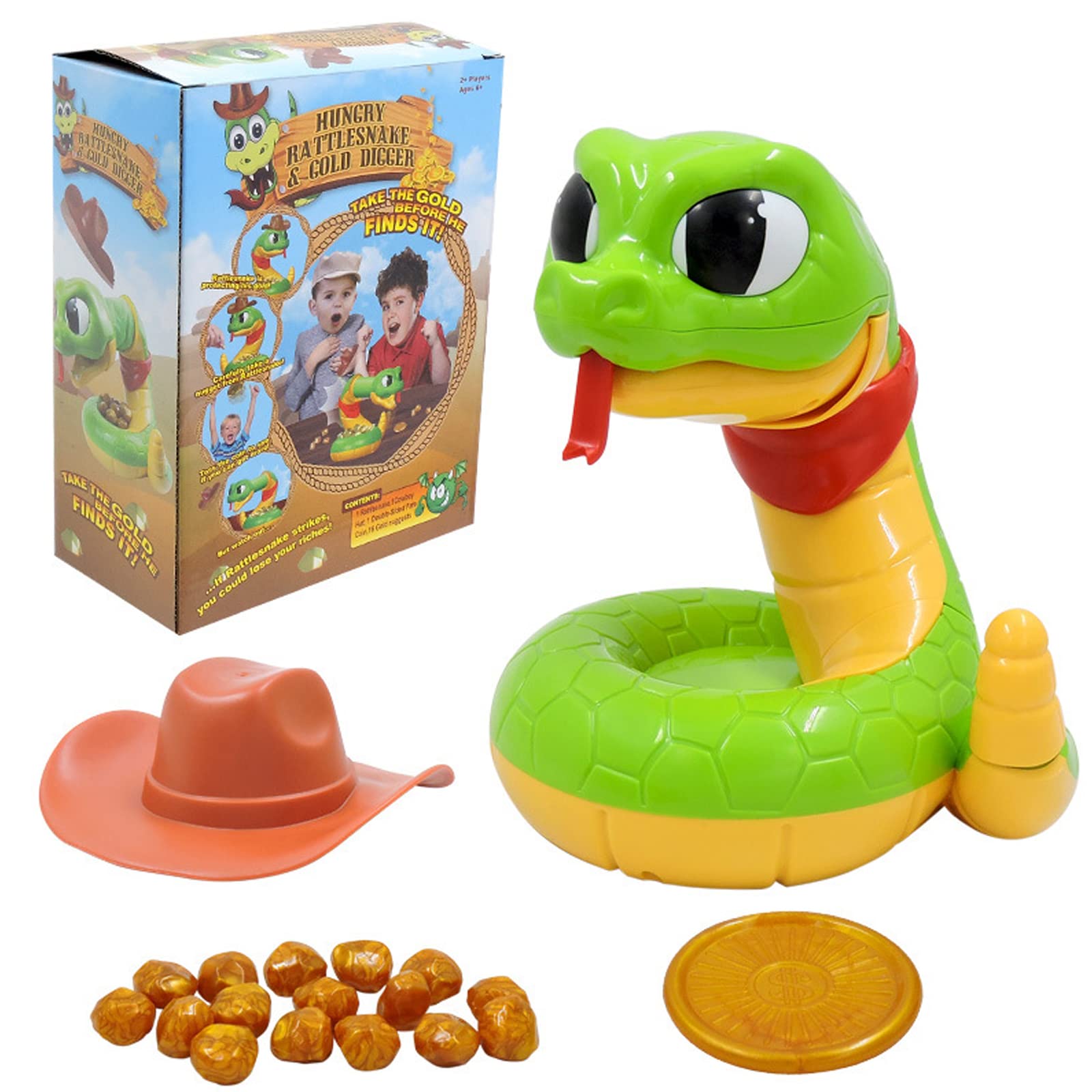 KENANLAN Electric Rattlesnake Tricky Toy,Snake Scary Trick Toy,Snake Toy,Interactive Toys Snake,Rattle Heist Game,Scary Snake Play for Kids Cats,Dog Kitten - Image 2