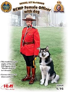 ICM ICM16008 1:16-RCMP Female Officer with Dog