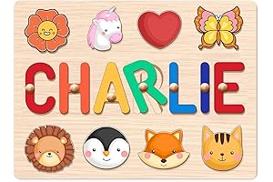 Personalized Wooden Name Puzzle for Toddlers: The Perfect Easter Gift for Kids