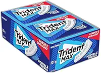 Chiclete Trident Max Hortelã Fresca Sem Açúcar - Caixa com 14 unid. de 16,5g