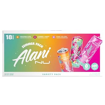 Alani Nu Energy Drink Variety Pack, 12 Fluid Ounce (Pack of 18)