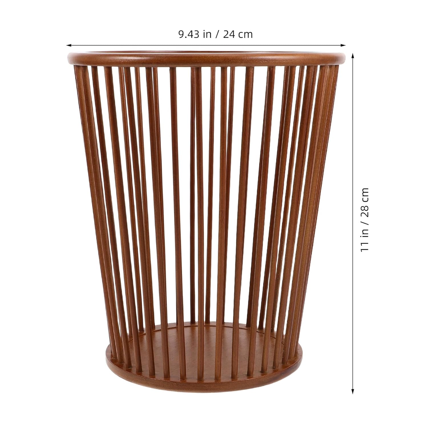 VICASKY Trash Can for Bathroom and Bedroom, Hollow Woven Wastebasket, Natural Garbage Bin for Home, Kitchen, Office Storage and Organization