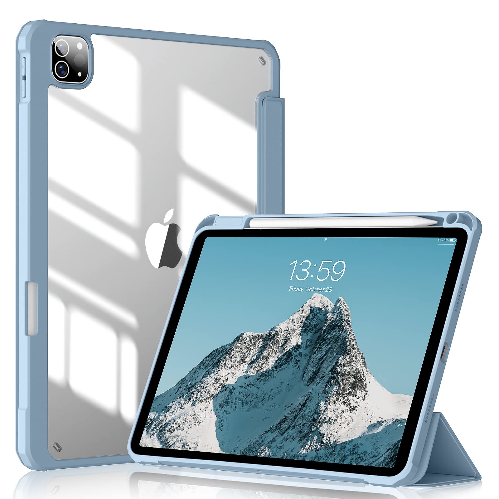 Amazon.co.jp: KenKe iPad Pro 11 ケース 2022/ 2021/ 2020 透明バック 