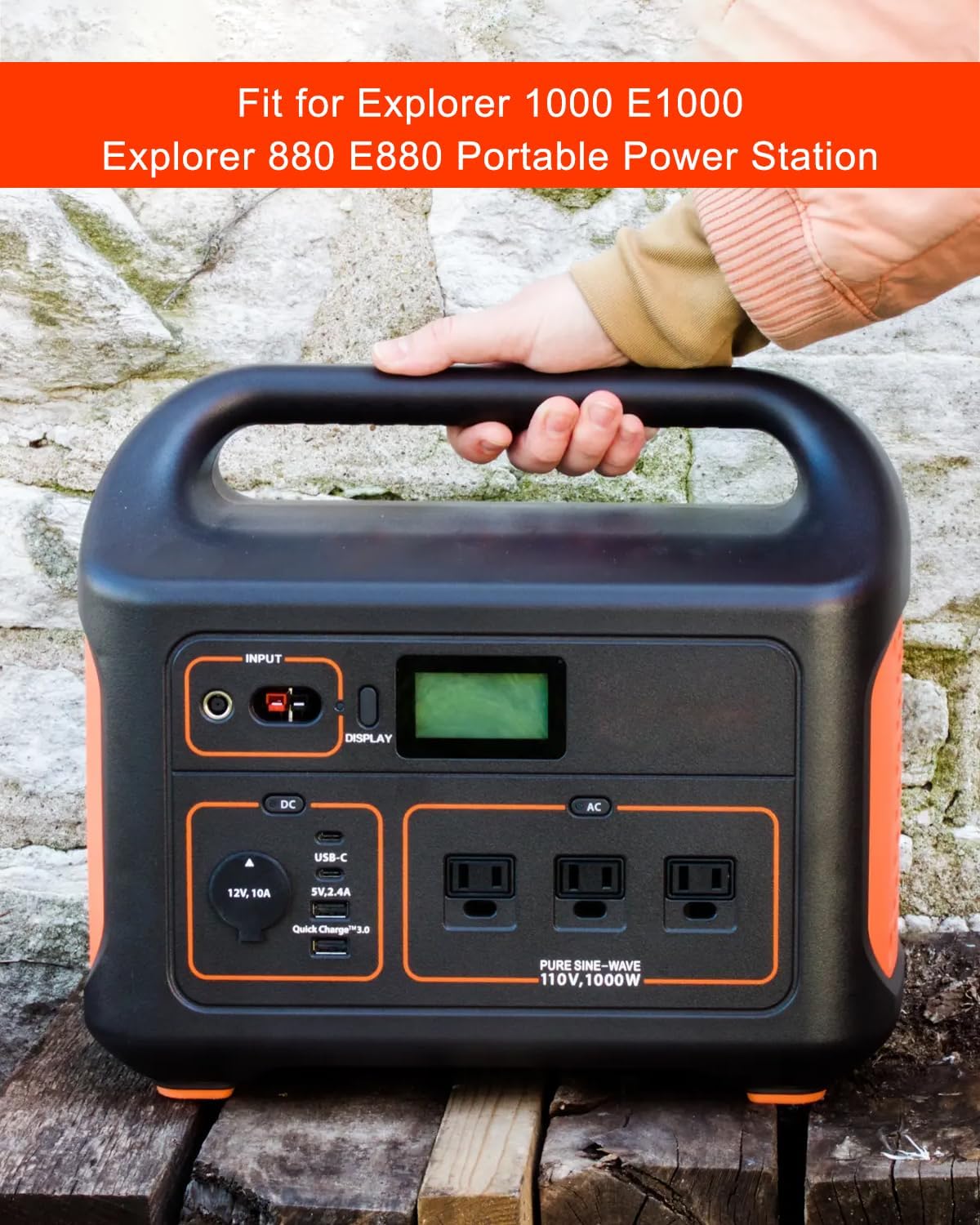 24V 180W Power Supply Charger Fit for Jackery Explorer 1000 E1000/Explorer 880 E880 Portable Power Station Solar Generator, Adapter Supply Cable 1002Wh 880Wh