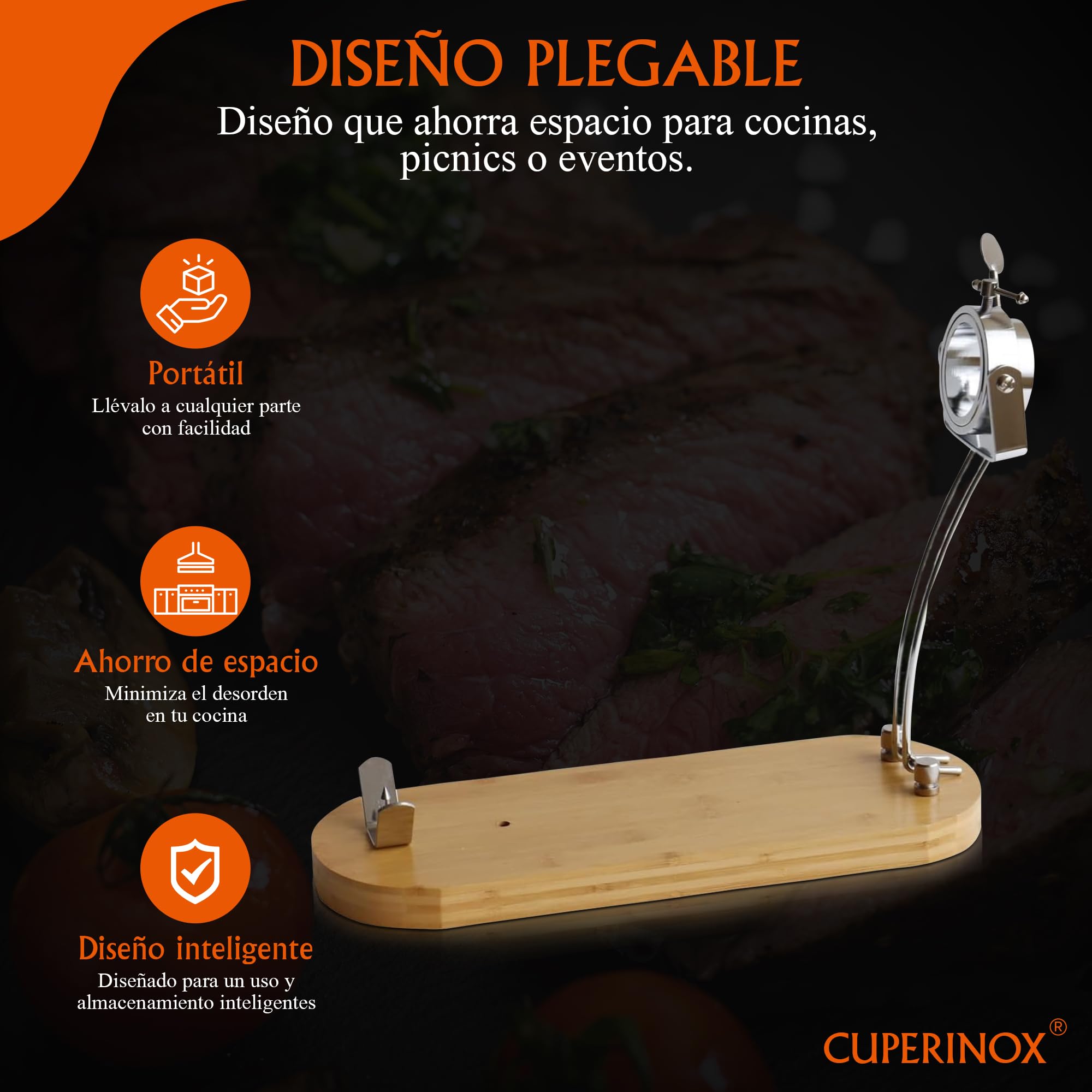 Jamonero | Jamonero Giratorio | Tabla Cortar Jamon | Jamoneros Profesional | Jamonero Plegable | Tabla Jamon | Cortador de Jamon
