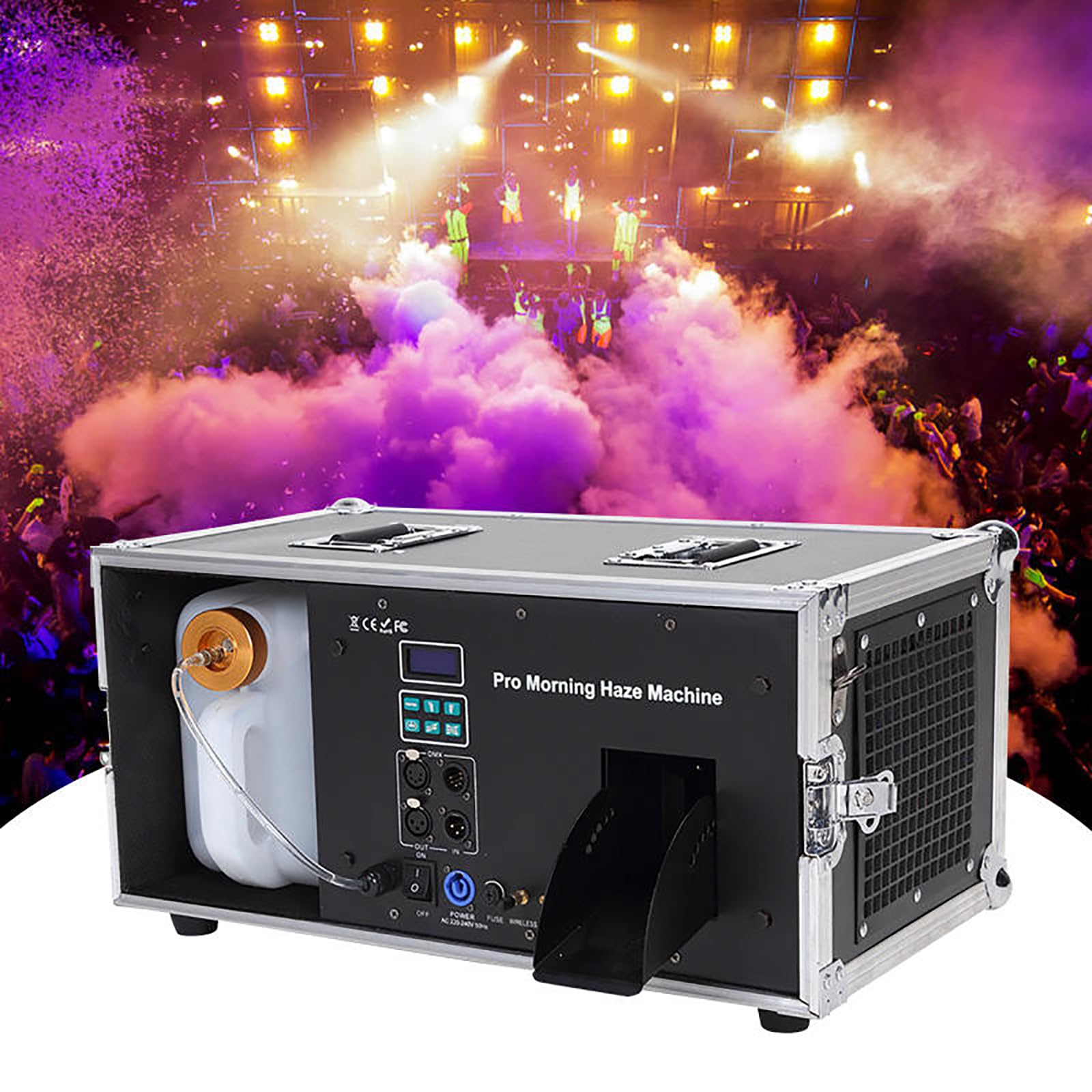 Máquina De Niebla Matutina, Potente Generador De Niebla De 1200 W con Control DMX 512, Máquina De Humo para Escenarios, Bares, Discotecas, Equipos De DJ
