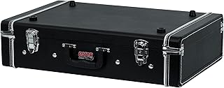 Gator Cases Gig Box Jr. Pedal Board with Built in 3x Guitar Stand | Fits Most Electric and Acoustic Guitars; Pedal Surface 21.5" x 15" (GW-GIGBOXJR)