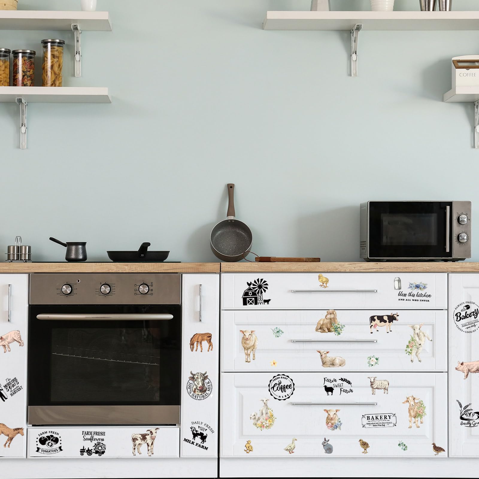 Forest Animal Rub On Transfers - 12 Sheets UV DTF Waterproof Stickers For Crafts & Furniture