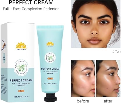 Body Coverage Perfector, All Over Complexion Perfector, Tattoo Cover Up Cream Body Foundation, Body Makeup for Legs, Waterproof & Sweat-proof, Long-Lasting Body Concealer for Women (#Tan)