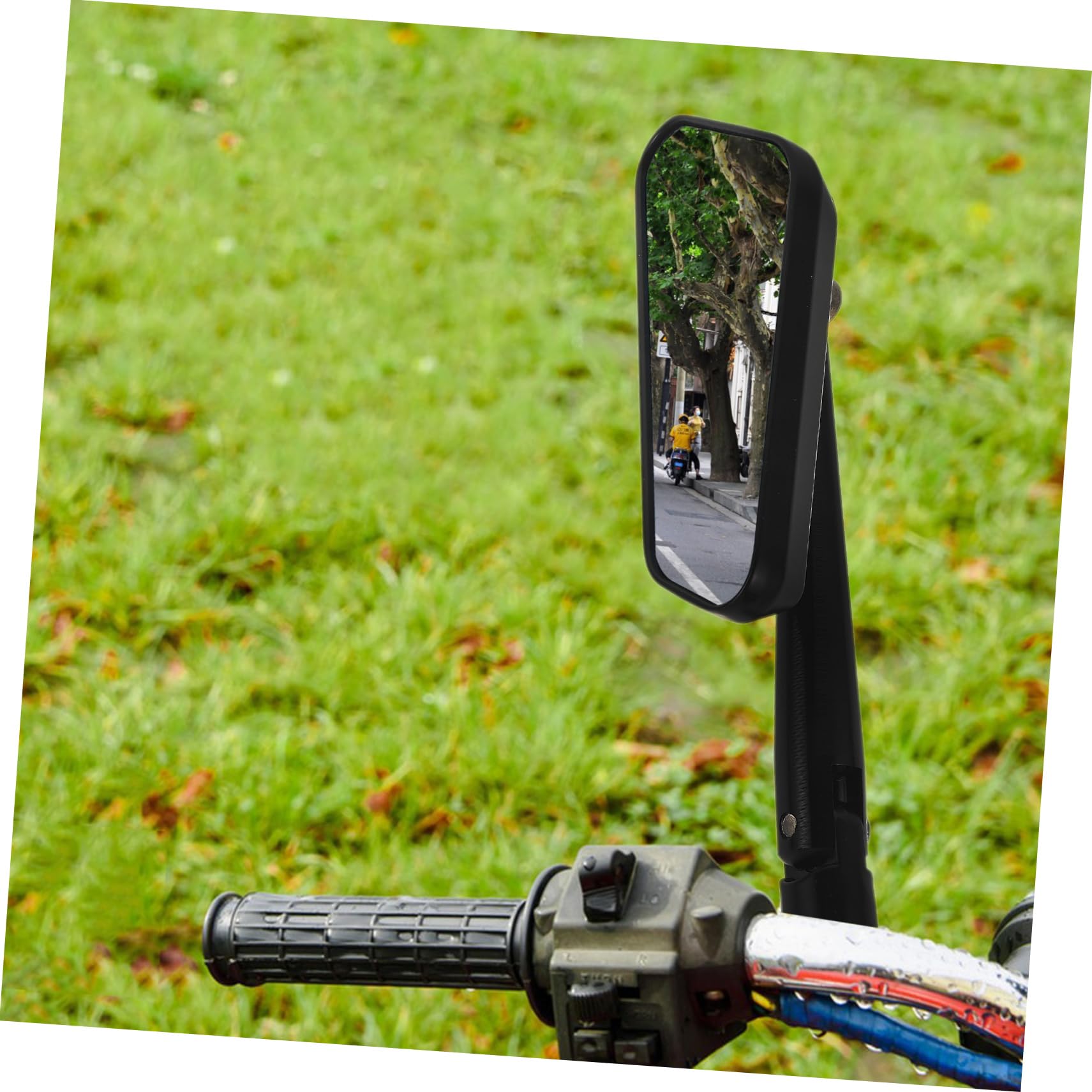POPETPOP Rétroviseur Moto Convexe pour Guidon Rétroviseur Latéral de Vélo Compatible avec Motos Tout Usage et Scooters