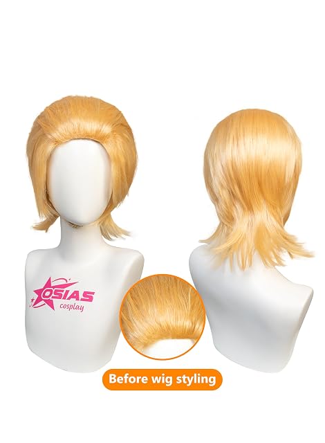 Foto 2 de 6 de OSIAS Peluca Cosplay Anime, Peluca Fiesta Halloween, Redecilla Gratis(Million)