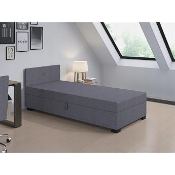 Lola Box Spring Bed 100 x 200 cm with Foam Mattress