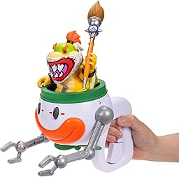 Der Super Mario Galaxy Movie – 13 cm große Bowser Jr.-Figur mit Clownauto, Pinsel und Wasser-Enthüllungsaufklebern