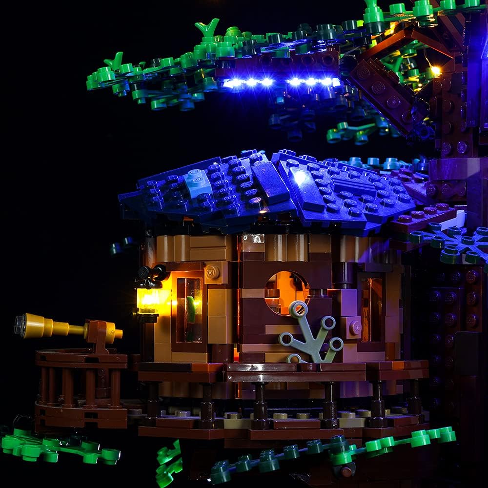 Kyglaring LED Light Kit Compatible with Lego Set 21318, Lighting Accessories for Ideas Tree House, Lights Only (Model Not Included), RC Version