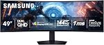 Moniteur de jeu incurvé SAMSUNG 49 po Odyssey G9 DQHD VA 144Hz 1ms VESA DisplayHDR600 Freesync DP - (LS49FG910ENXZA) [Version Canada]