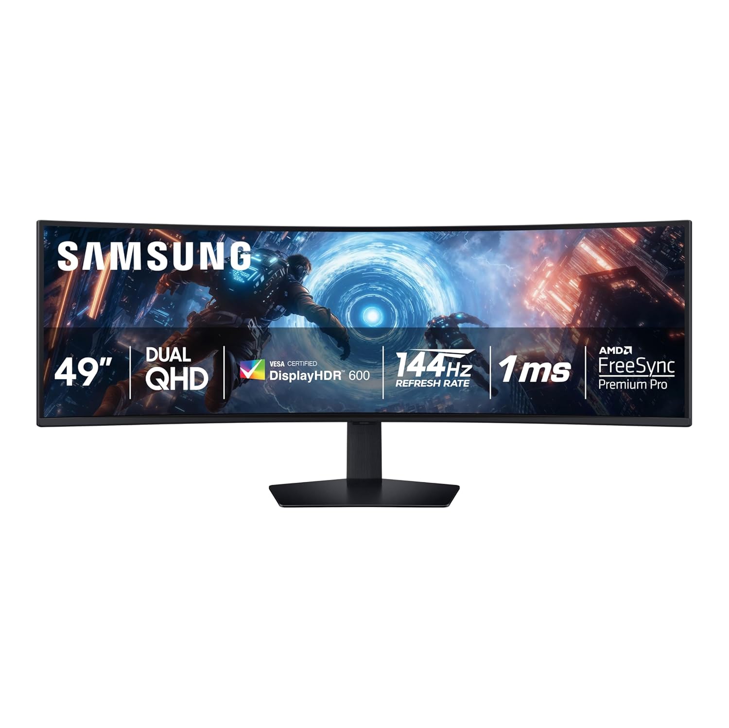 SAMSUNG 49-inch Odyssey G9 G91F DQHD 144Hz Curved Gaming Monitor Ultra-Wide 32 9 Screen DisplayHDR 600 AMD FreeSync