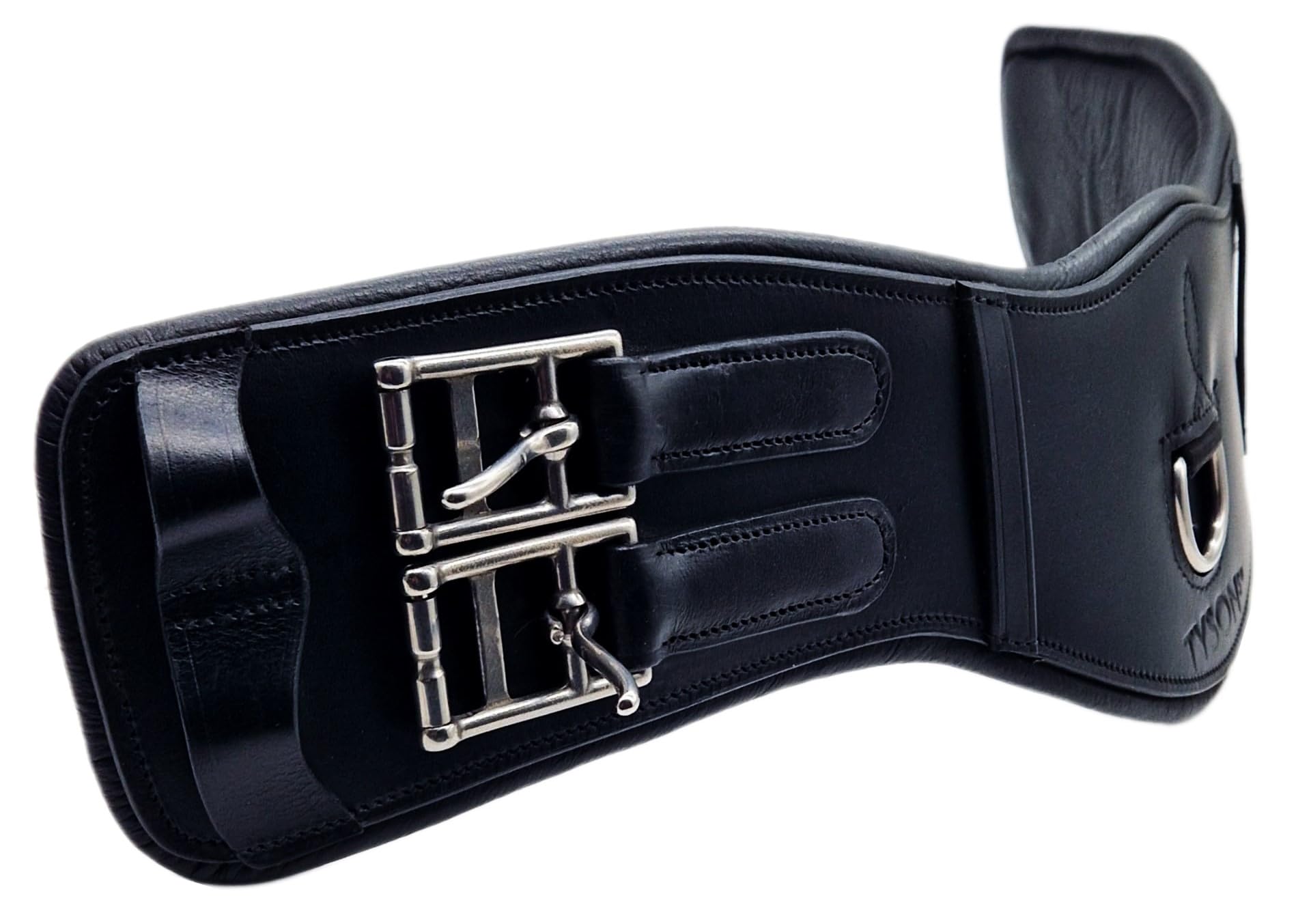 Leder Sattelgurt Soft Mondgurt ergonomisch Kurzgurt Ledersattelgurt 45 55 65 cm Tysons (65 cm)